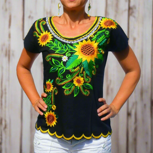 Embroidered Blouse NA-TM-79031-G