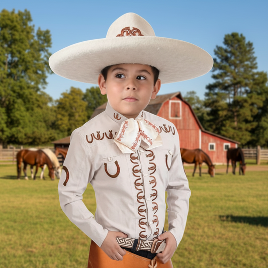 Camisa de Charro para Niño KS-TM-WD0936 - Charro Shirt for Kids