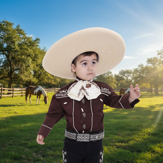 Camisa de Charro para Niño KS-TM-WD070-940 - Charro Shirt for Kids