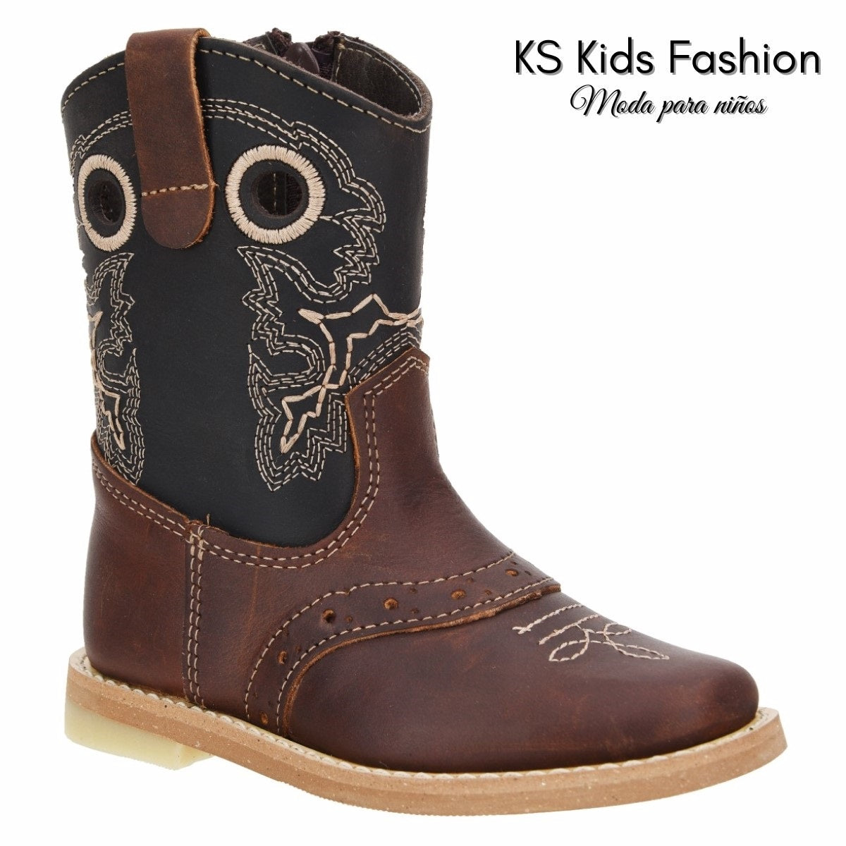 Botas vaqueras para ninos KS-WD0394-384 - Kids Western Boots