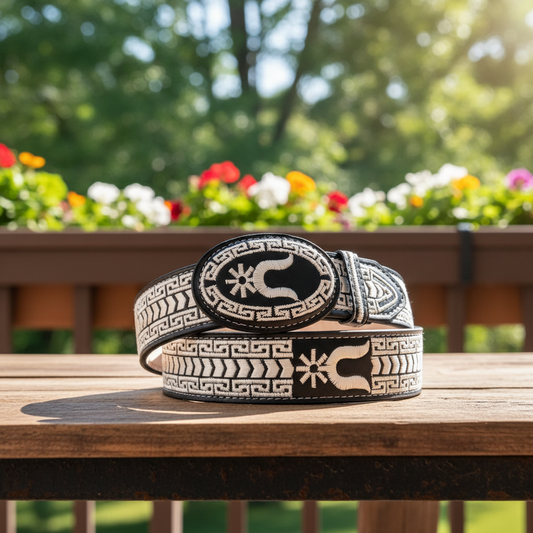 Leather Belt NA-TM-13128 - Cinturon de Piel