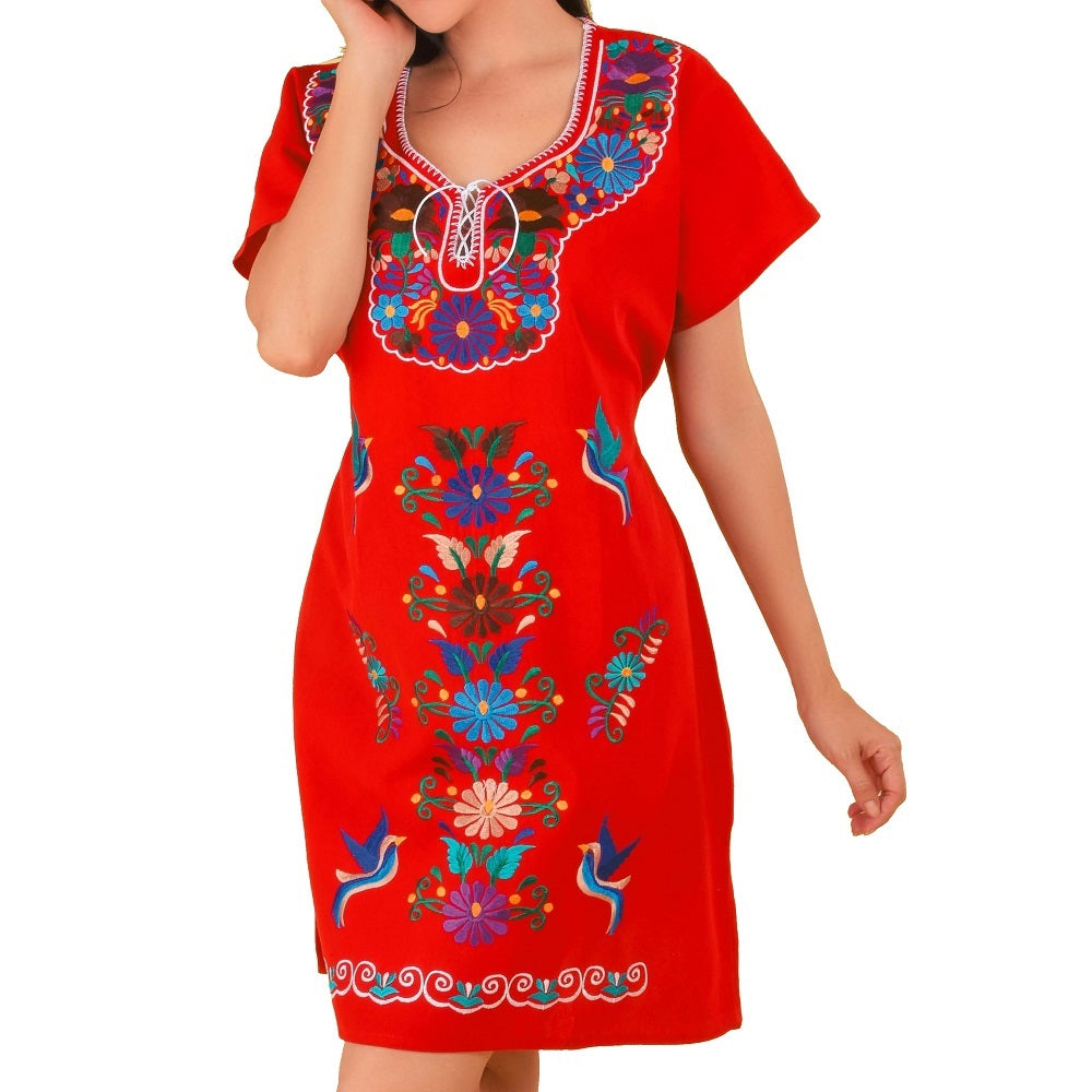 Mexican Embroidered Dress TM-77124