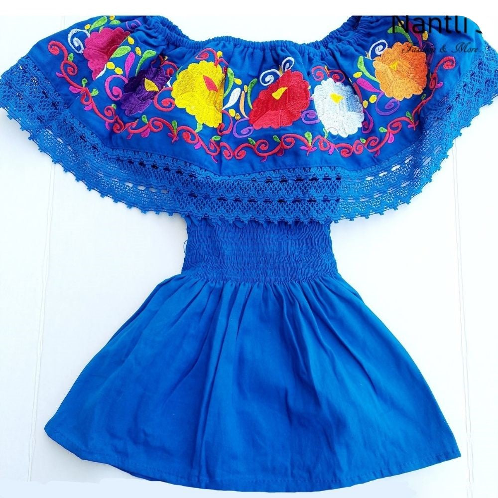 Embroidered Blouse NA-TM-77508 Blue