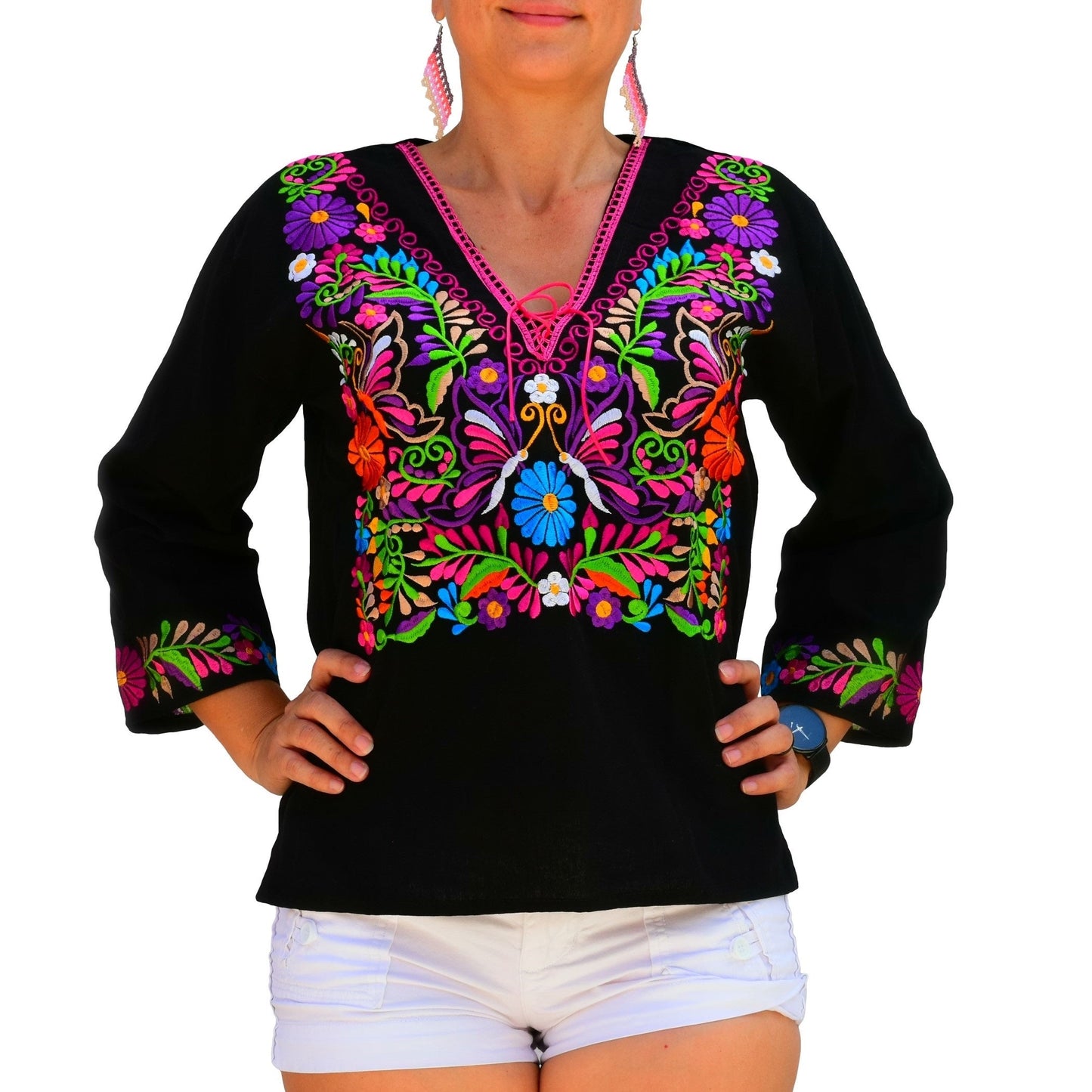 Embroidered Blouse NA-TM-77535