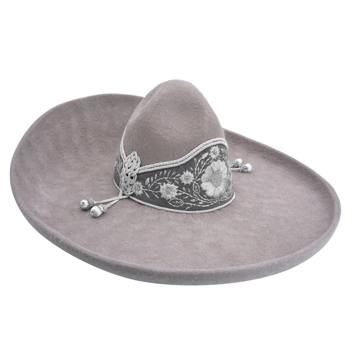 TM-WD0825-771 Sombrero Charro fino de Lana fine charro hat Nantlis Tradicion de Mexico