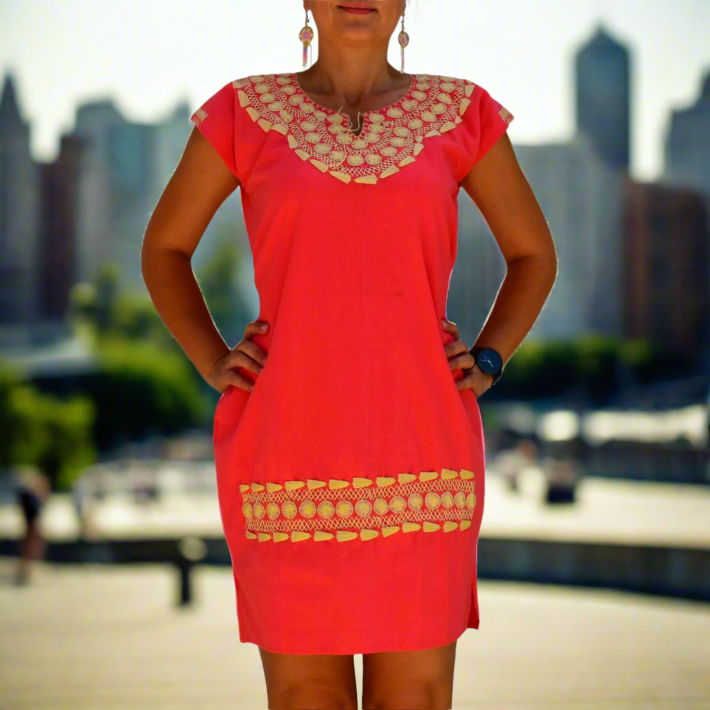 Embroidered Dress NA-TM-77000