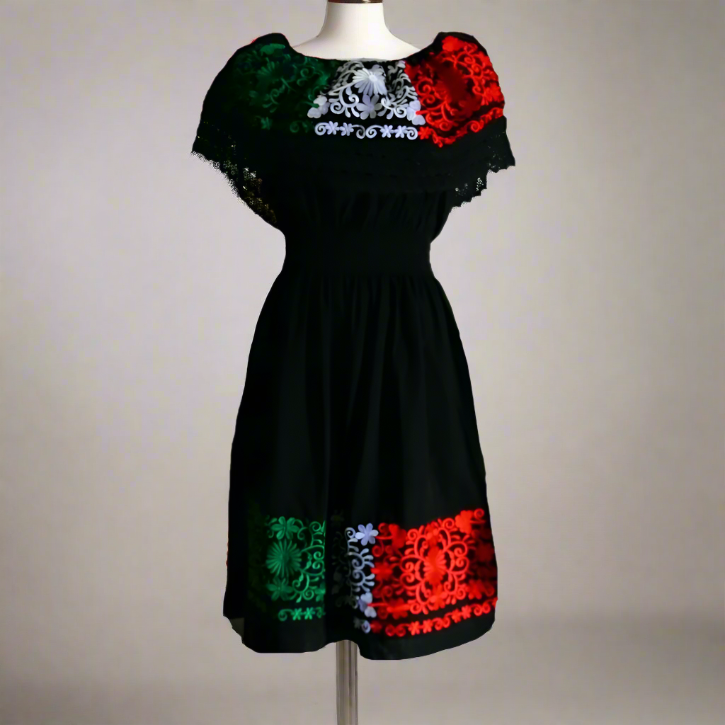 Embroidered Dress NA-TM-77309-1