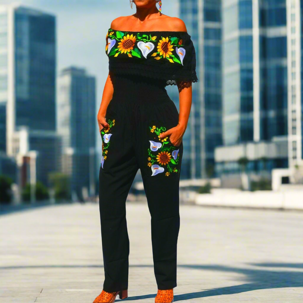 Embroidered Jumper NA-TM-79004-G Black