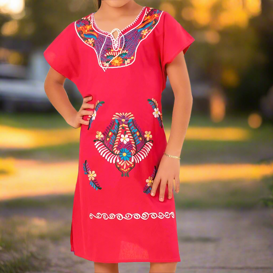 Vestido Bordado de Niña KS-77414 - Embroidered Dress for kids