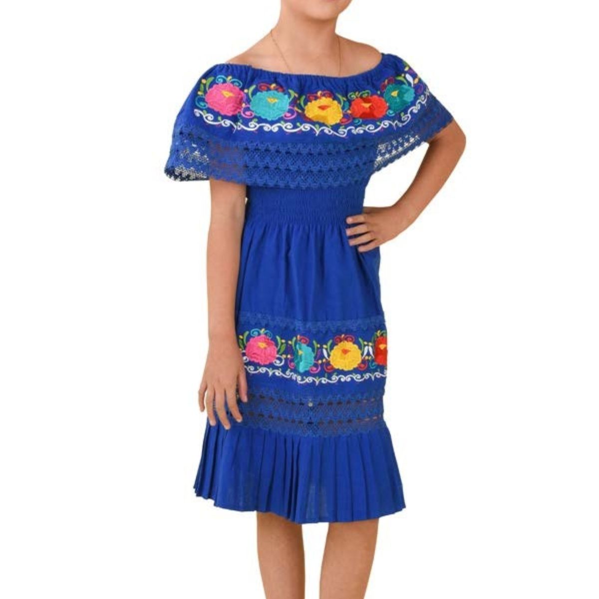 Vestido Bordado de Niña KS-77451 - Embroidered Dress for kids
