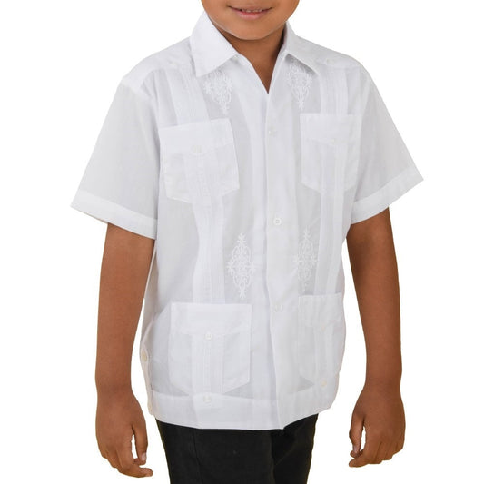 Guayabera para Niño KS-TM-78141 Kids Shirt