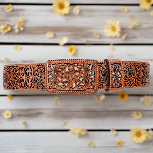 Leather Belt NA-WD1577-1519 Cinturon de Piel