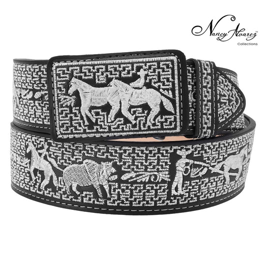 Leather Belt NA-13187 - Cinturon de Piel