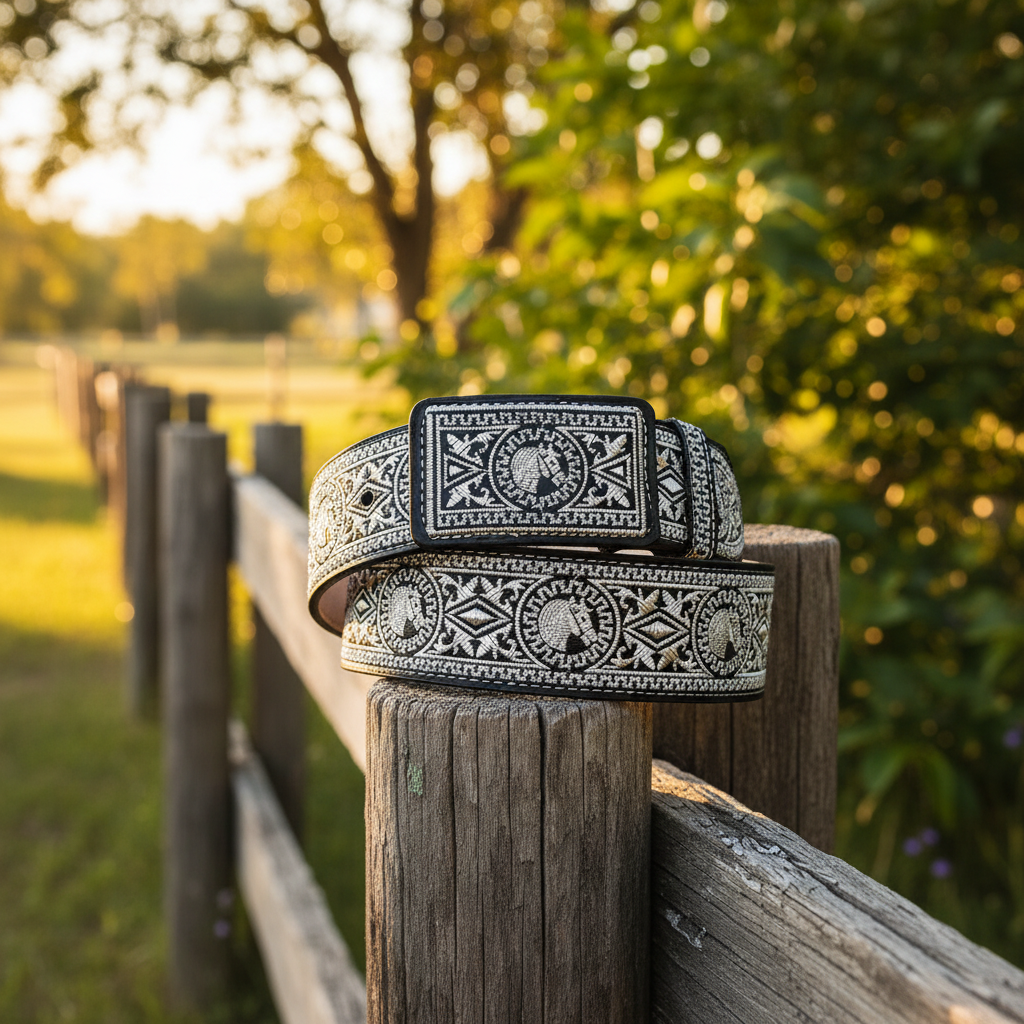 Leather Belt NA-13188 - Cinturon de Piel