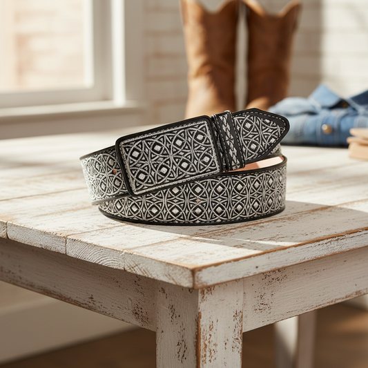 Leather Belt NA-13189 - Cinturon de Piel