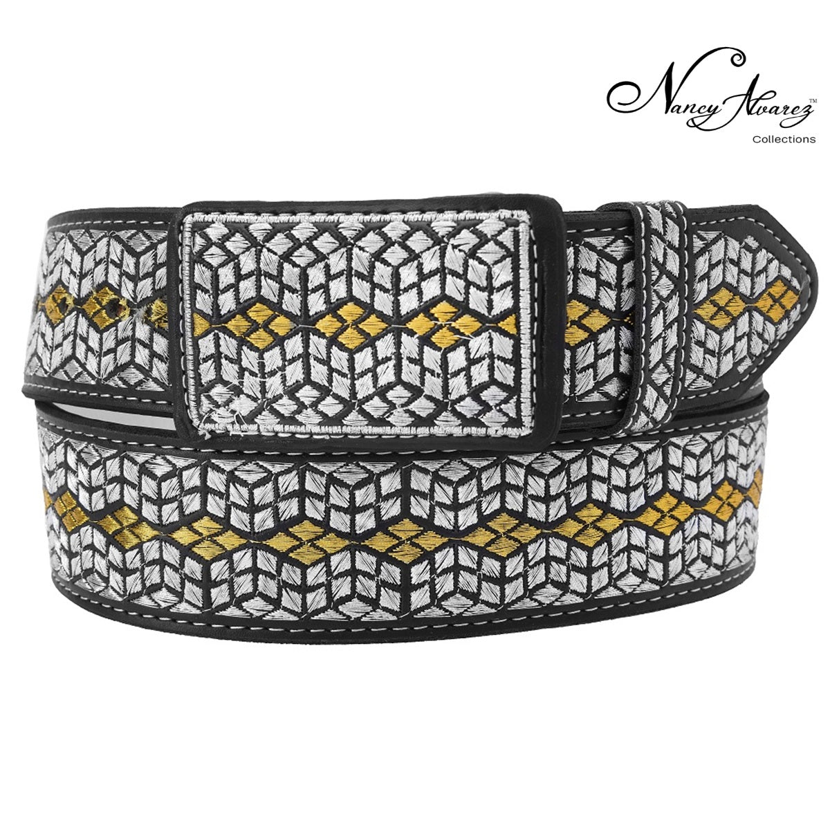 NA-13195CintoVaqueroCharrodeVestirWesternCharrocasualBeltNancyAlvarezCollections