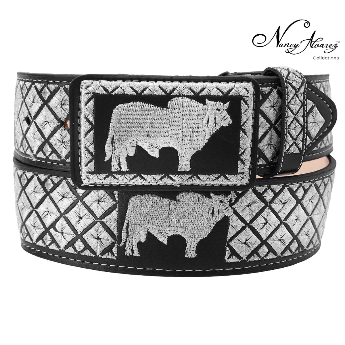 NA-13197CintoVaqueroCharrodeVestirWesternCharrocasualBeltNancyAlvarezCollections