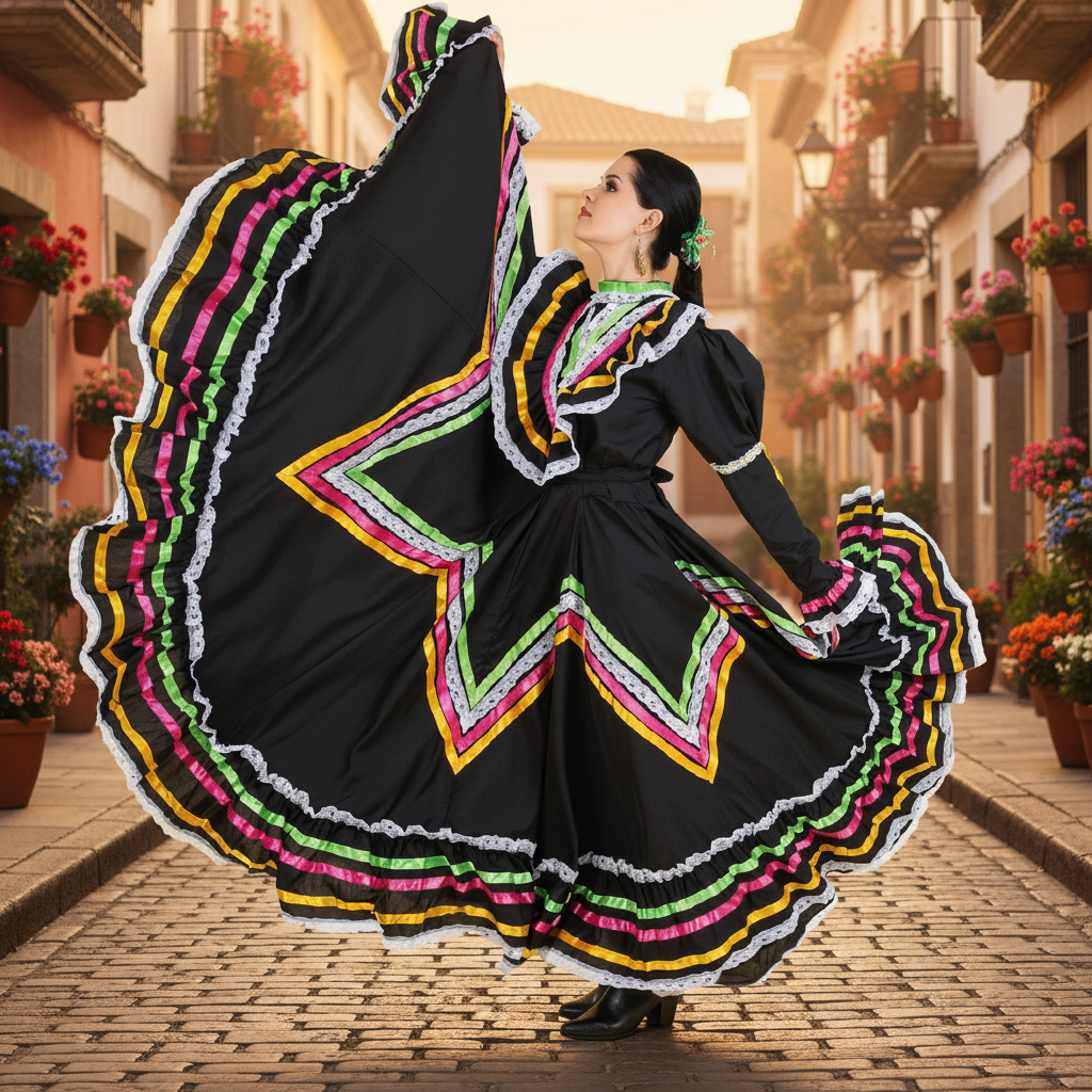 Jalisco Dress for Women NA-74201 - Vestido Jalisco de Mujer