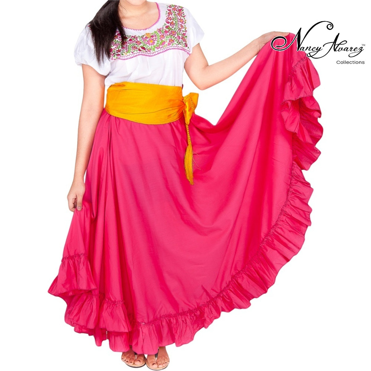 Mexican Dancing Skirt for Women NA-74205 - Falda Medio Vuelo