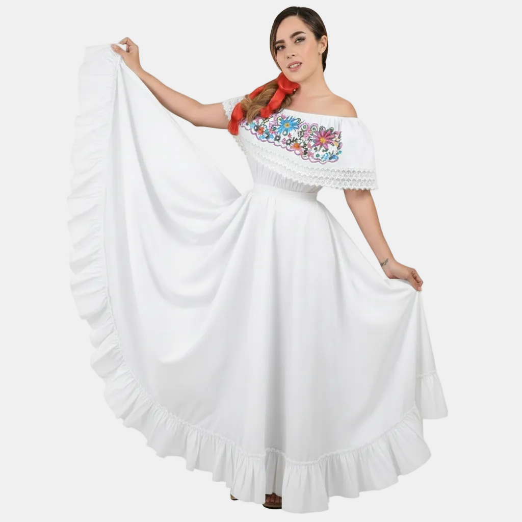 Mexican Dancing Skirt for Women NA-74205 - Falda Medio Vuelo