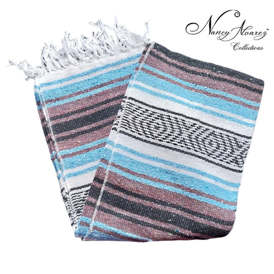NA-Falsa-26BlueZarapeMexicanoYogaMatPicnicBlanketMexicanSerapeNancyAlvarezCollections