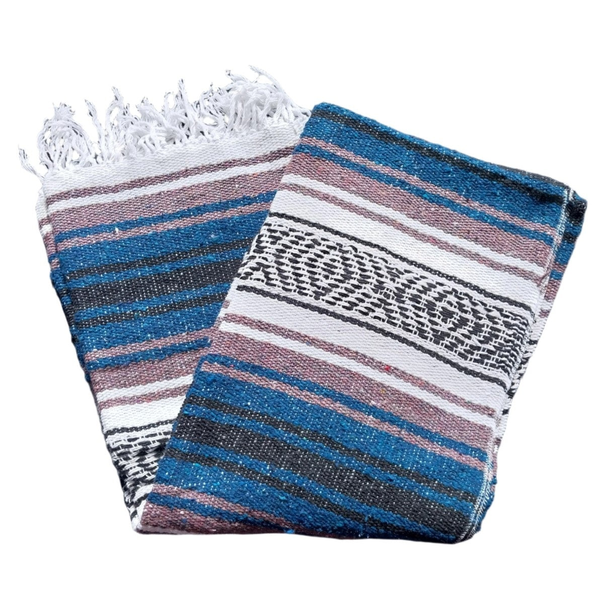 NA-Falsa-28TealBlueZarapeMexicanoYogaMatPicnicBlanketMexicanSerapeNancyAlvarezCollections