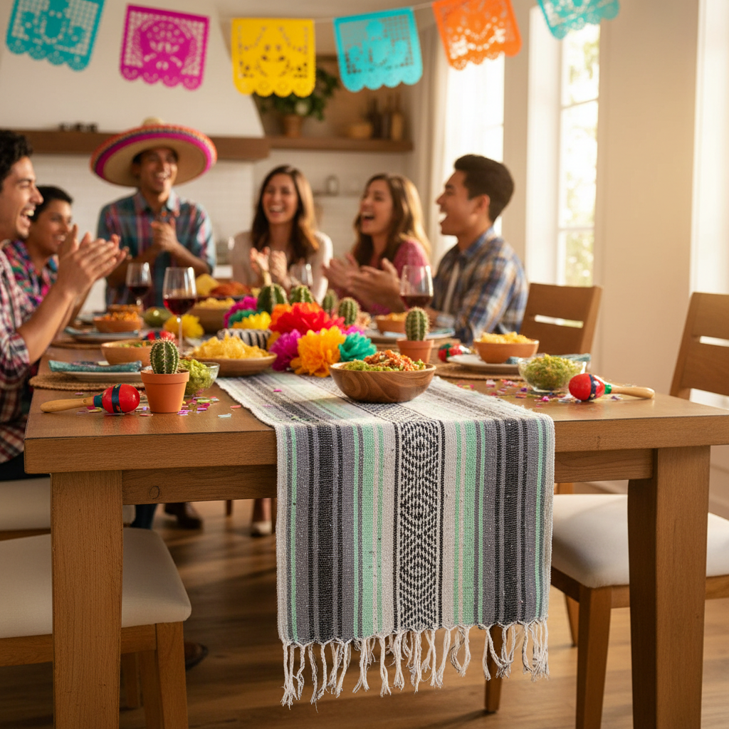 Mexican Serape NA-FALSA-38-Zarape Mexicano