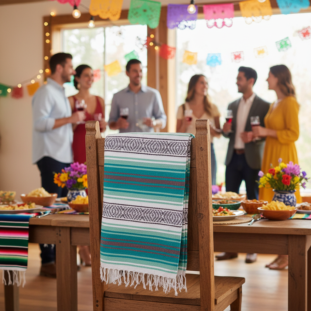 Mexican Serape NA-FALSA-41-Zarape Mexicano