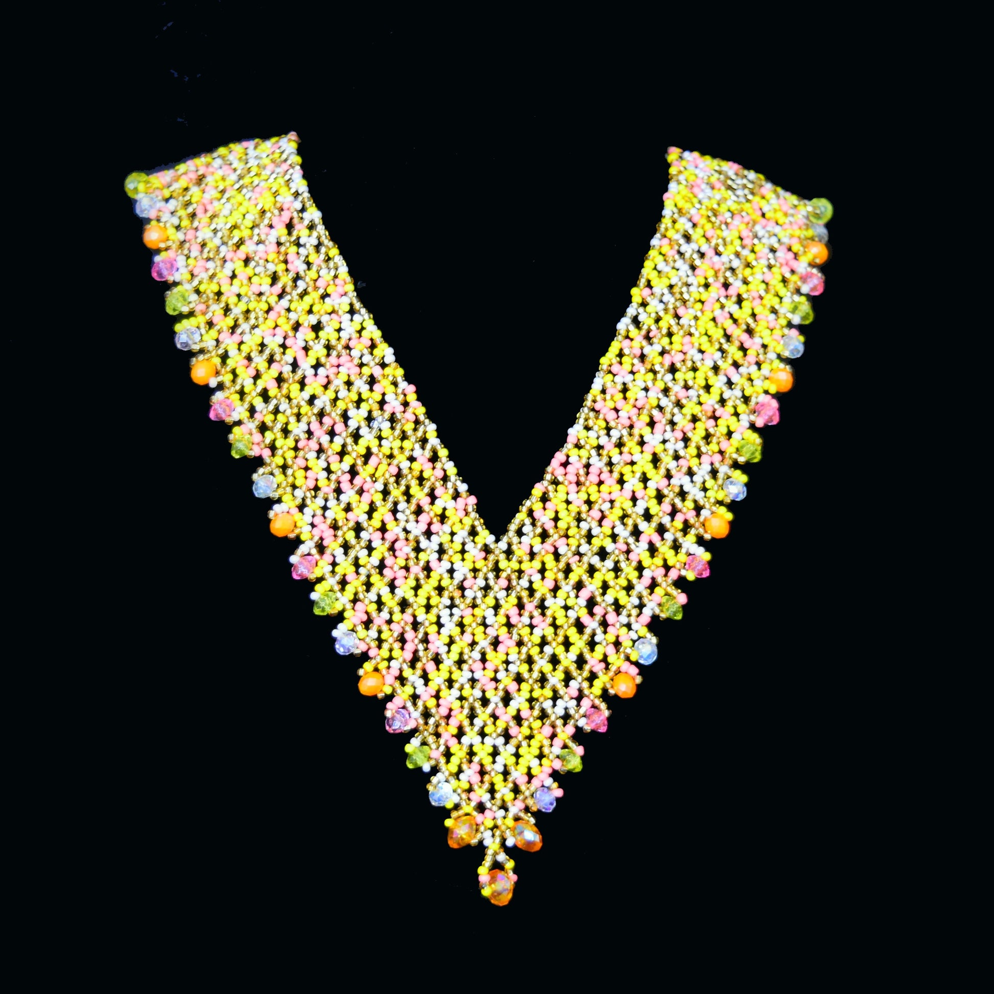NA-OV-1003-Y beaded Jewelry Necklace for women Nancy Alvarez Collection