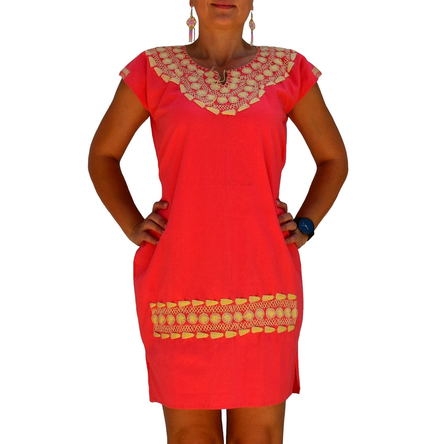 Mexican Embroidered Dress NA-TM-77000