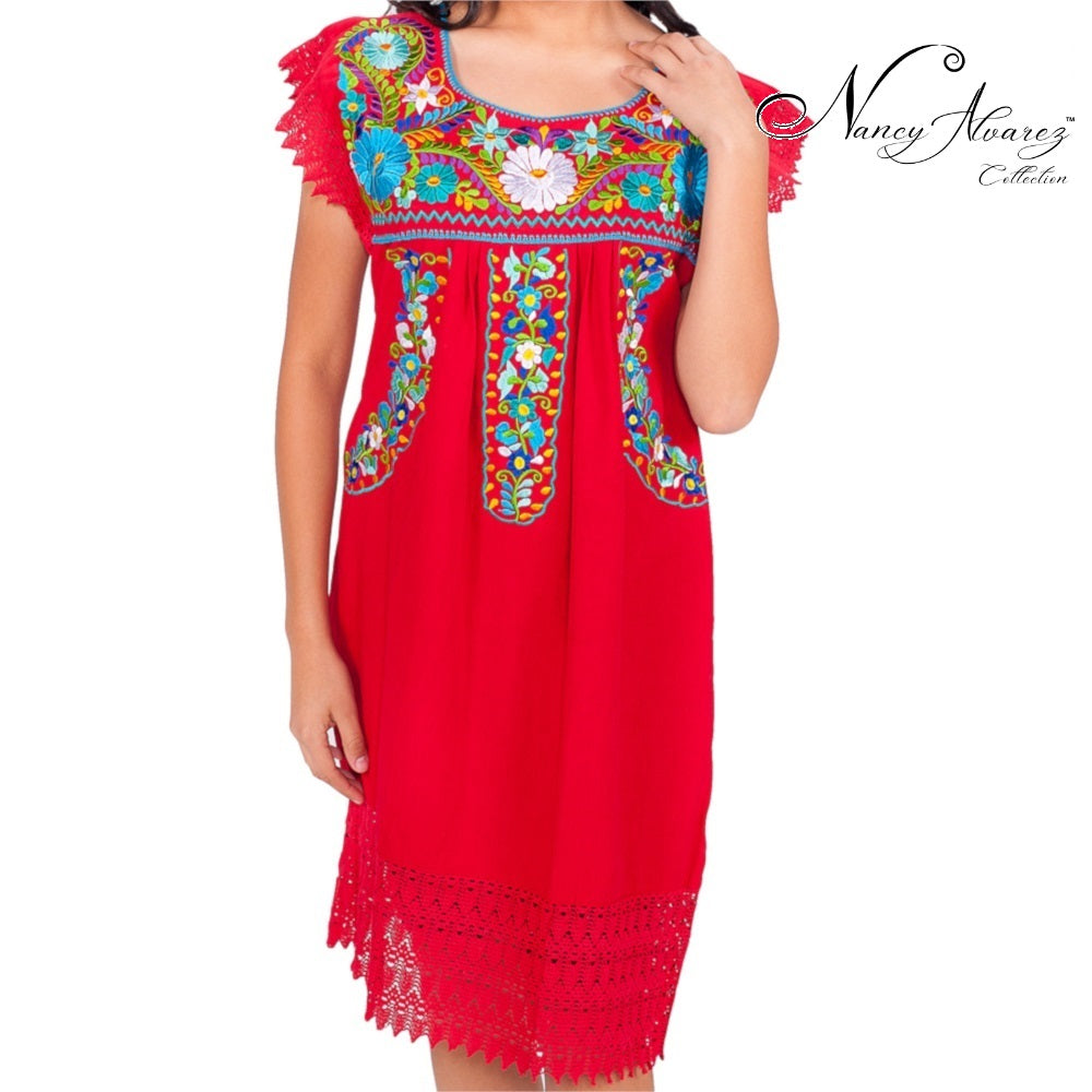 Mexican Embroidered Dress NA-TM-77138