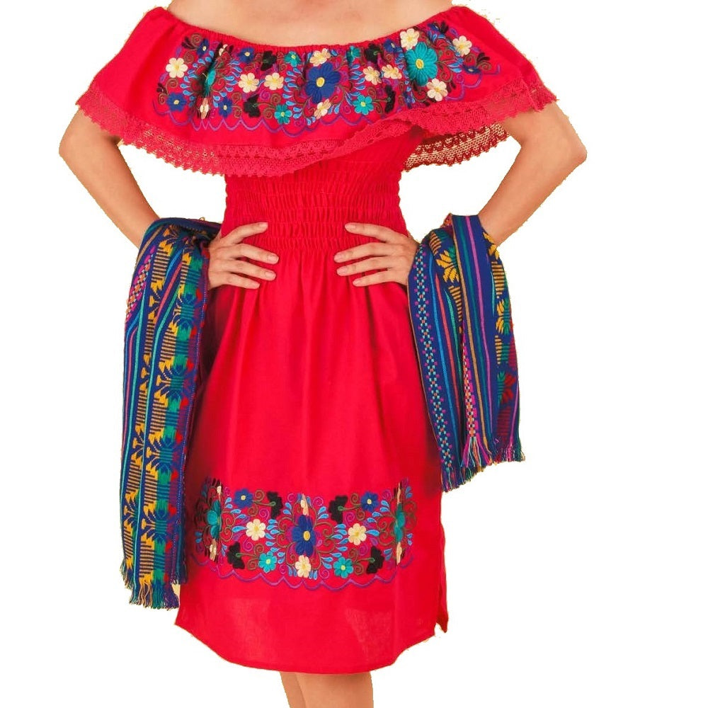 Mexican Embroidered Dress NA-TM-77303