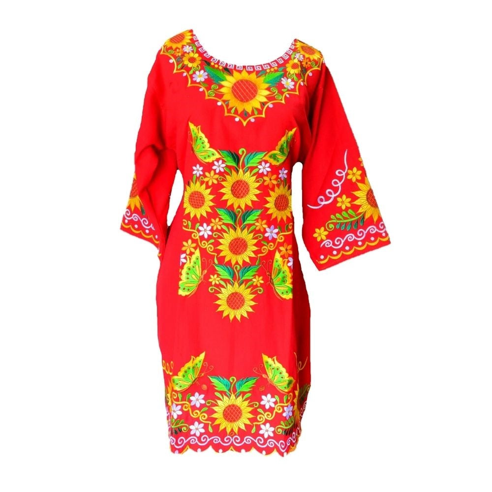 Mexican Embroidered Dress NA-TM-77373-2