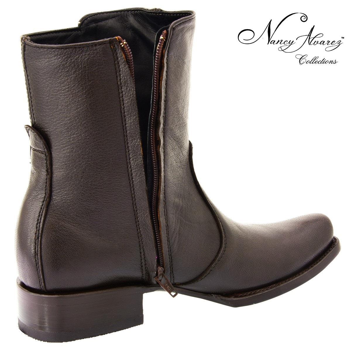 NA-WD0038BotasVaquerasExoticasavestruzparaHombreWesternBootsNancyAlvarezCollectionsLaEleganciadeMexicoZipper