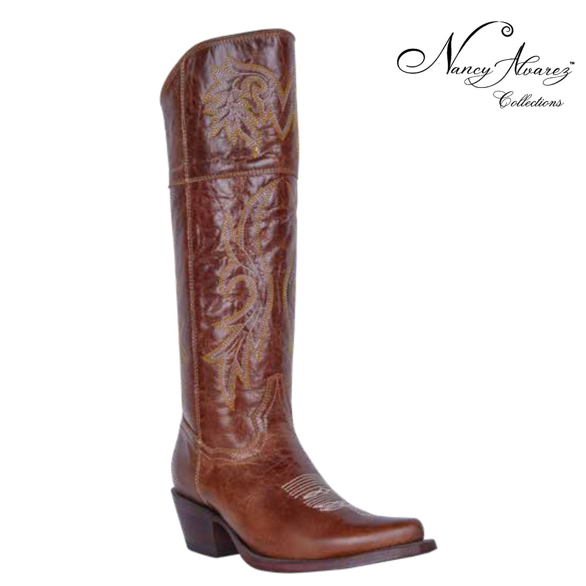 NA-WD0478BrownWesternhighbootsNancyAlvarezCollections
