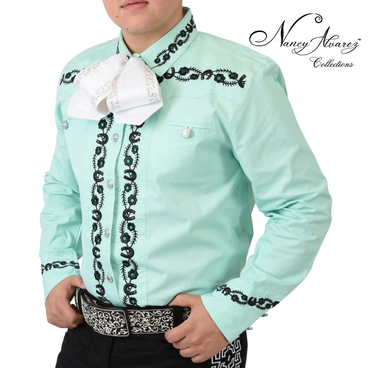 NA-WD052CamisaCharraparaHombresCharroShirtforMenNancyAlvarezCollections
