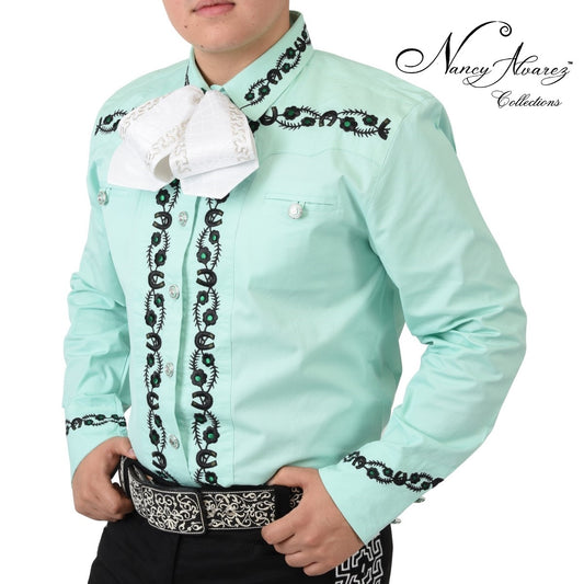 NA-WD052CamisaCharraparaHombresCharroShirtforMenNancyAlvarezCollections