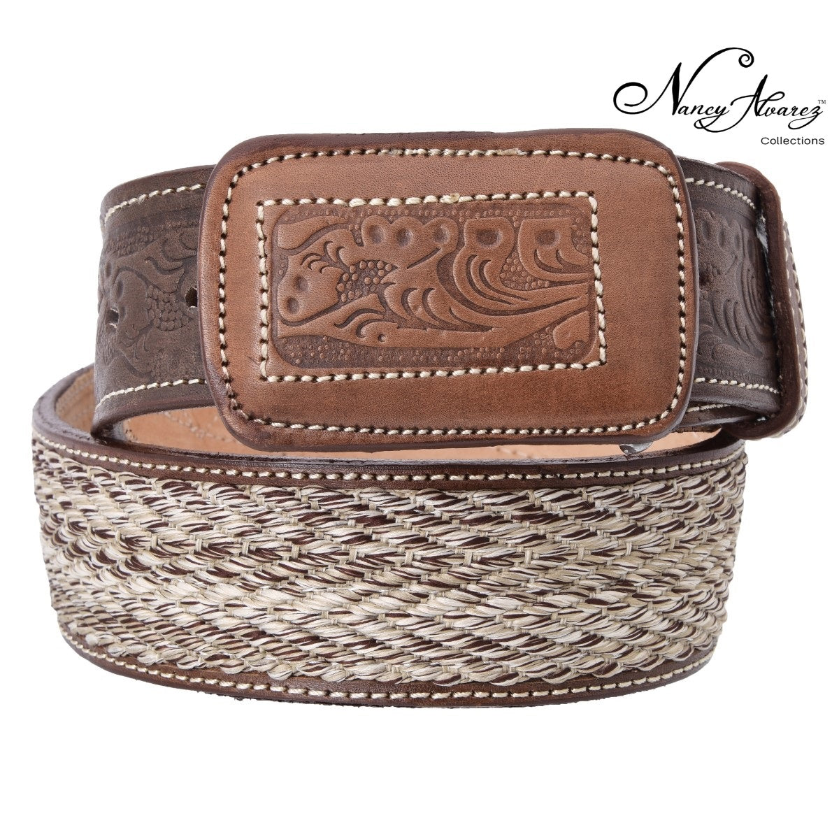 NA-WD1501BrownCintoVaqueroWesternBeltNancyAlvarezCollections