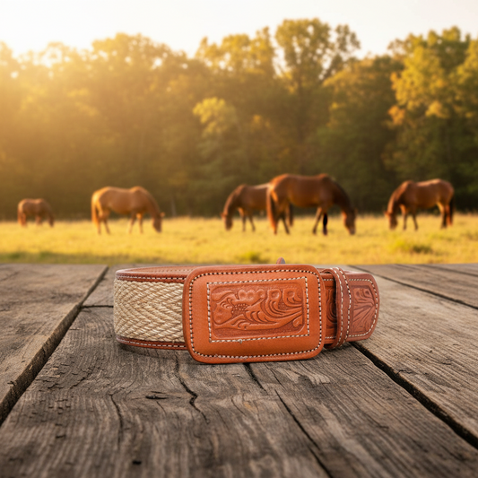 Leather Belt NA-WD1502 Cinturon de Piel