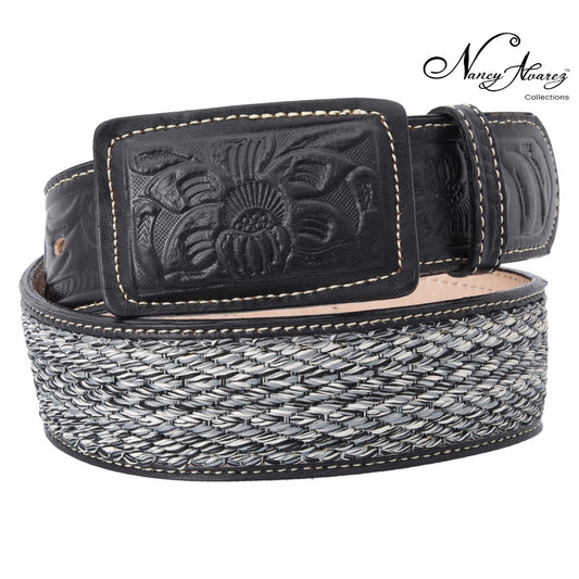 NA-WD1503BlackCintoVaqueroWesternBeltNancyAlvarezCollections