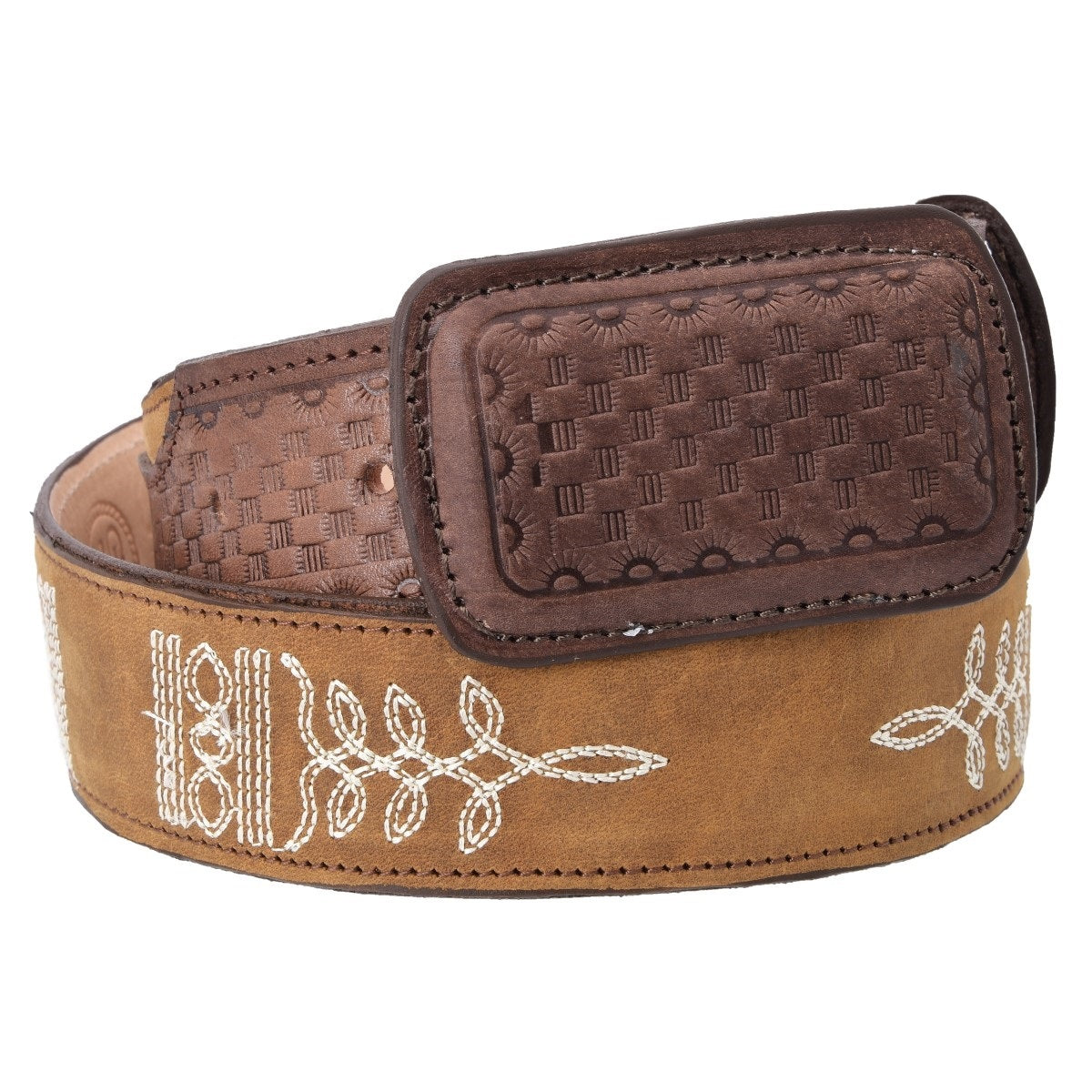 NA-WD1504BrownCintoVaqueroWesternBeltNancyAlvarezCollections