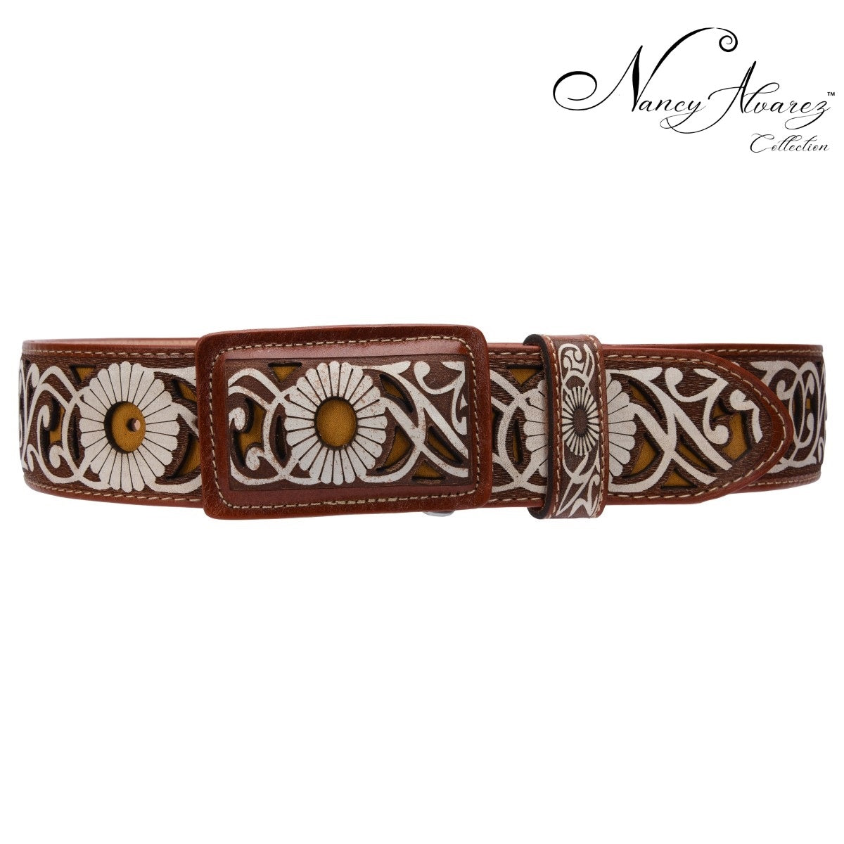 Leather Belt NA-WD1567-1518 Cinturon de Piel