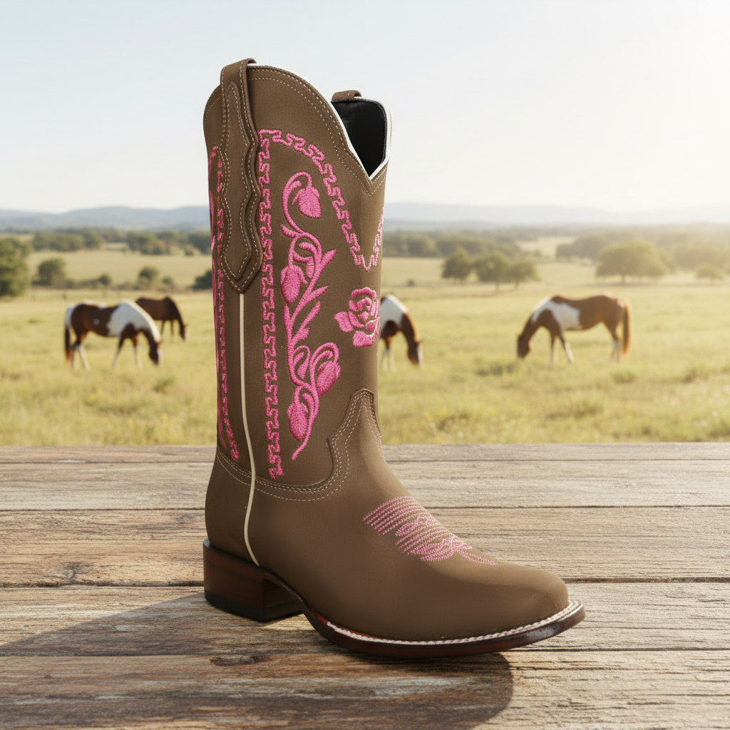 NA-WD429Brown-PinkWesternHormaRodeoBordadabootsNancyAlvarezCollections_92363672-566a-4d8d-bffe-46216f162068