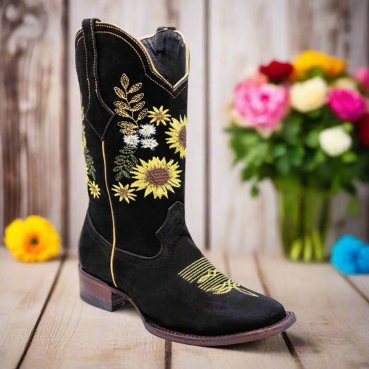 Women's Western Boots NA-WD0488-488 Black Nancy Alvarez Collection